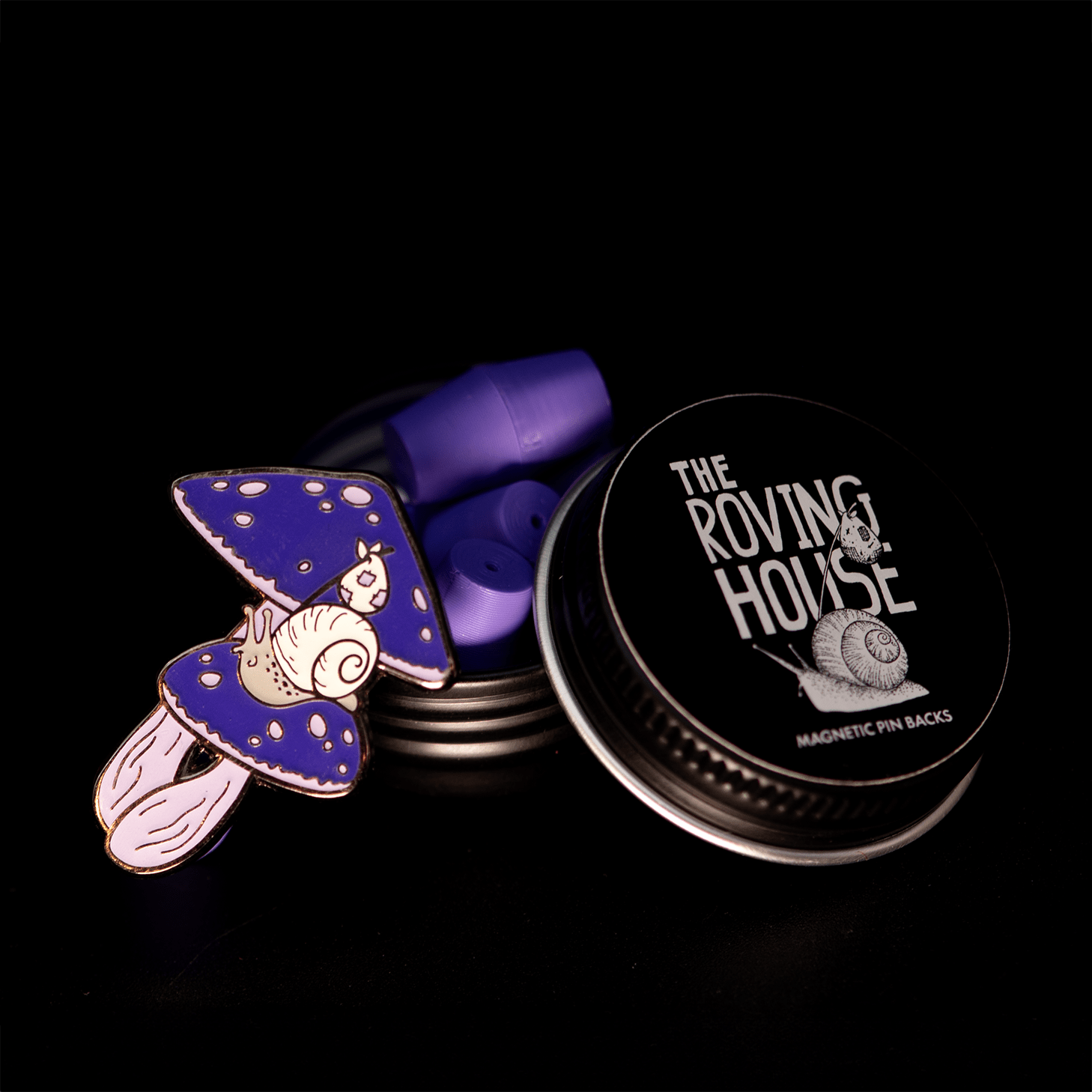 Magnetic Pin Backs for Enamel Pins by The Roving House