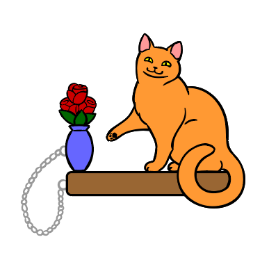 Cat and Roses - Limited Edition Enamel Pin