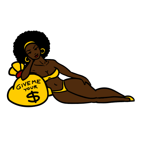 GMY$ "Goldie" Vinyl Sticker