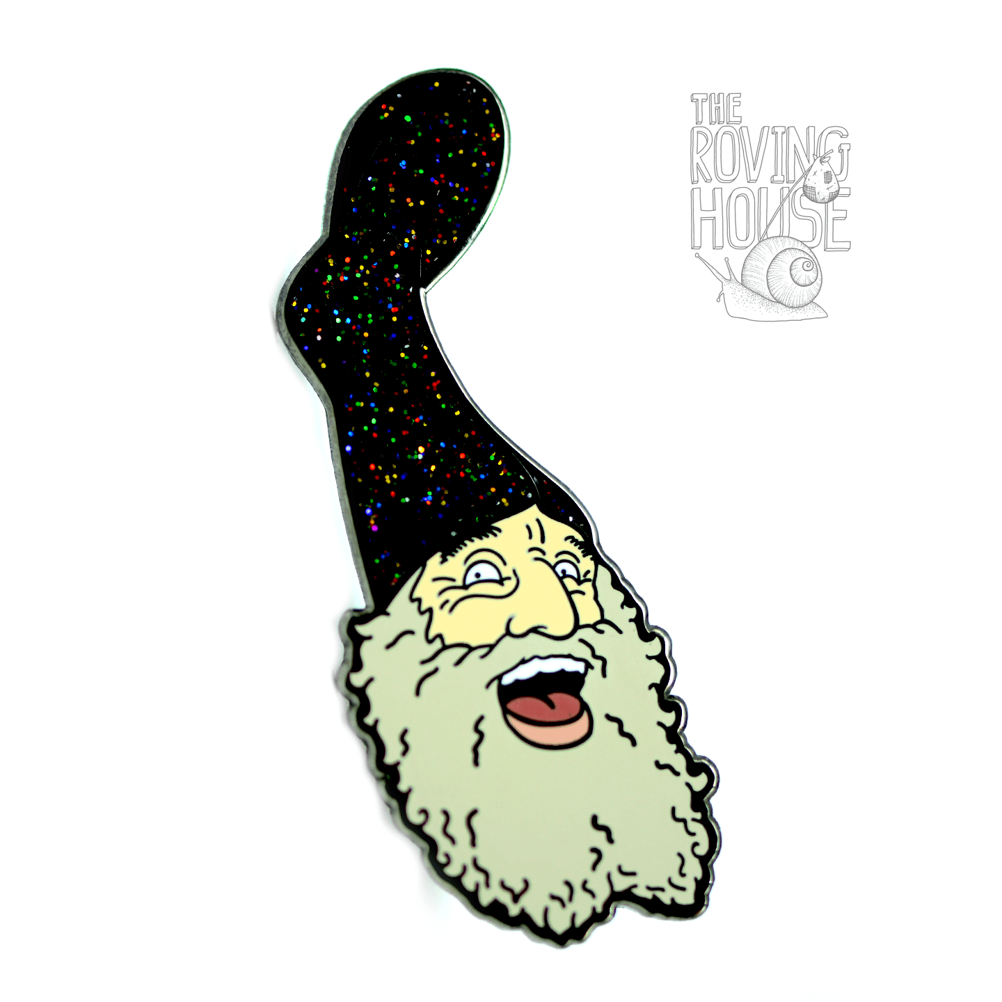 Vermin Supreme Glitter Enamel Pin