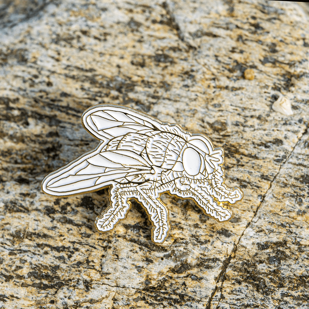 Fly Enamel Pin - Whiteout by The Roving House