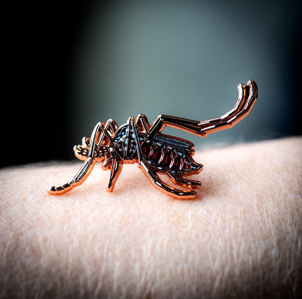 Yellow Fever Mosquito Female Enamel Pin by The Roving House