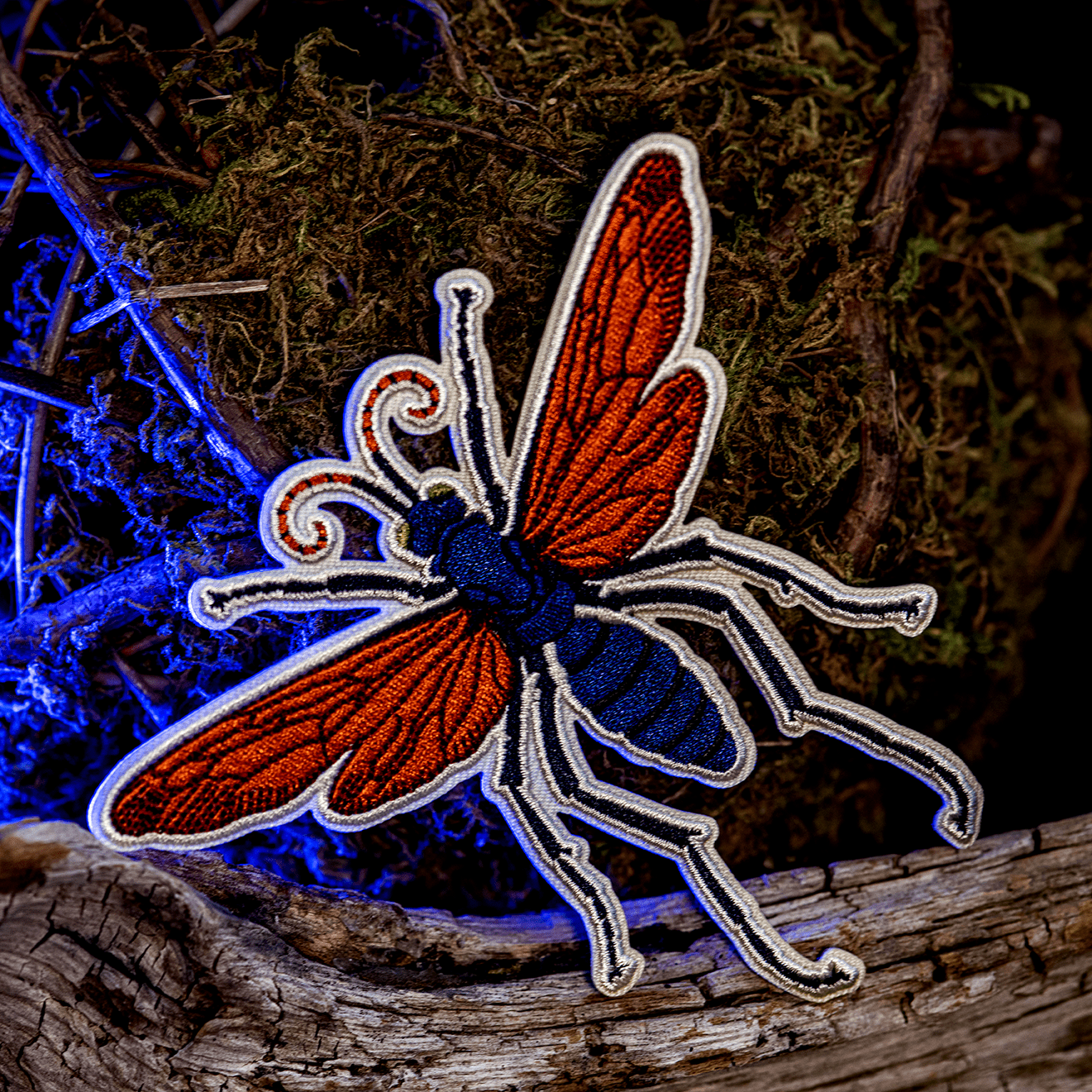 Tarantula Hawk Wasp Iron - on Patch by The Roving House