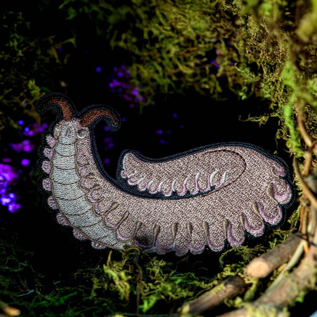 Barbados Velvet Worm Iron-on Patch