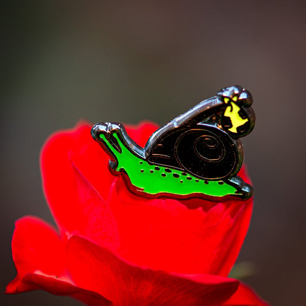 Rover the Snail Mini Pin | "Goblin Mode" by The Roving House