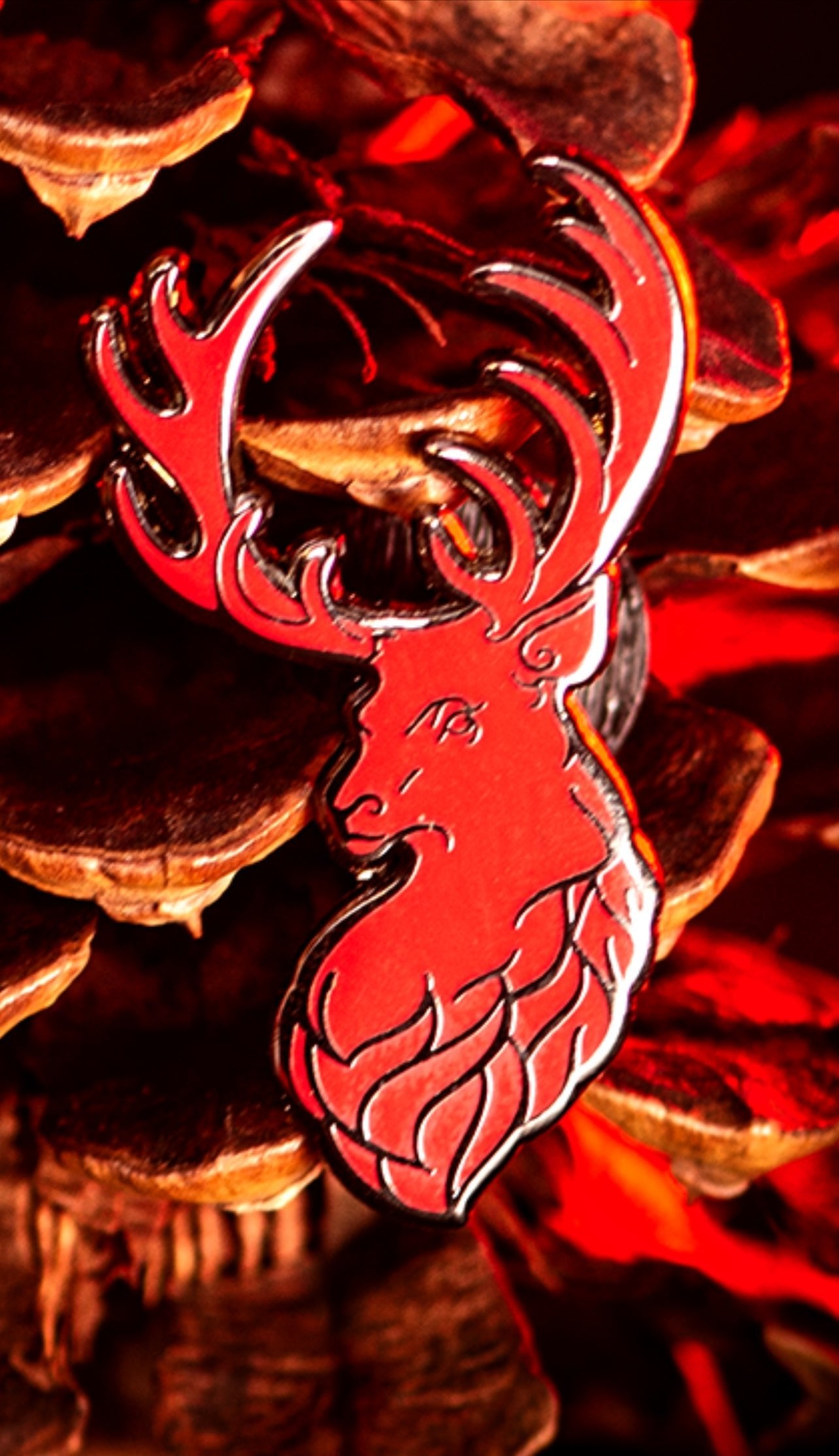 Red of Winter Stag Pins | Limited Edition by The Roving House