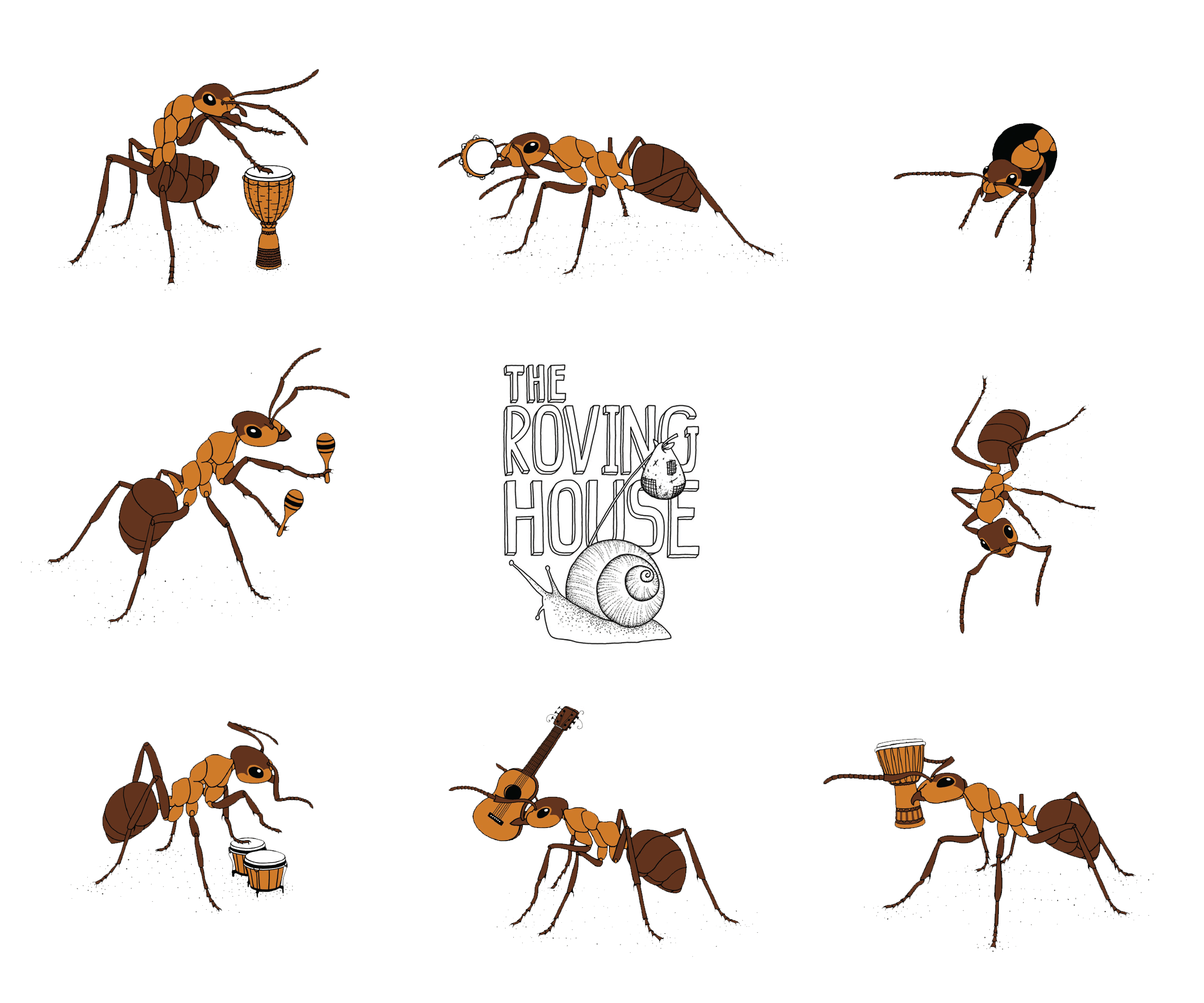 Ant Band Sticker Sheet