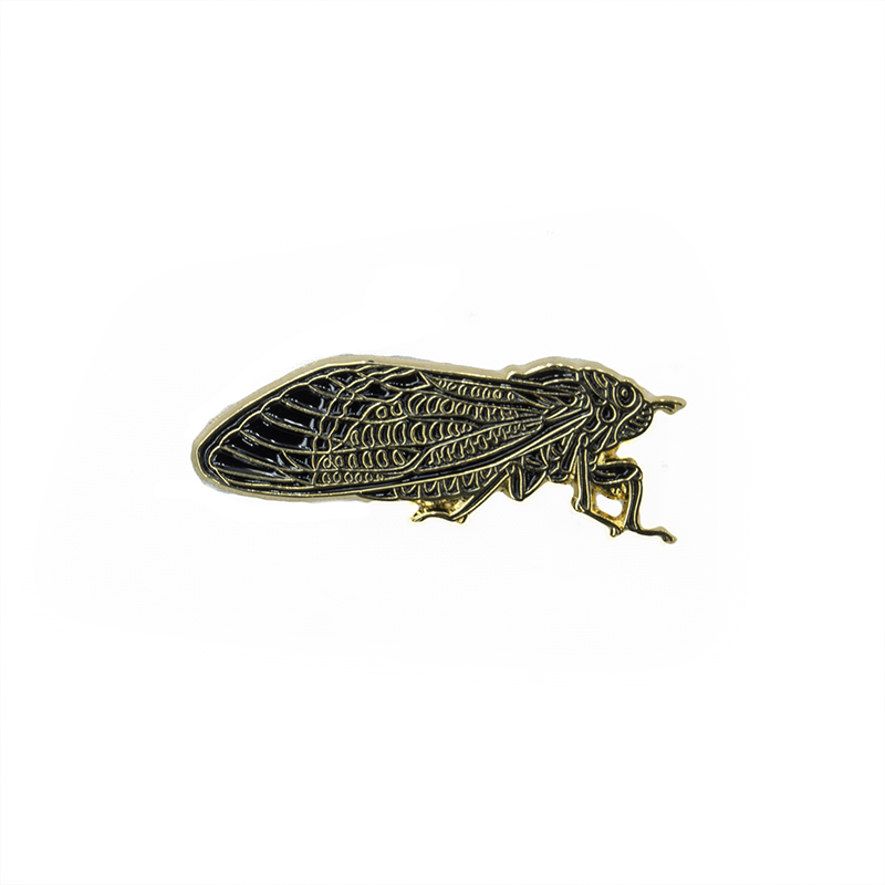 Periodical Cicada Enamel Pin - Blackout by The Roving House