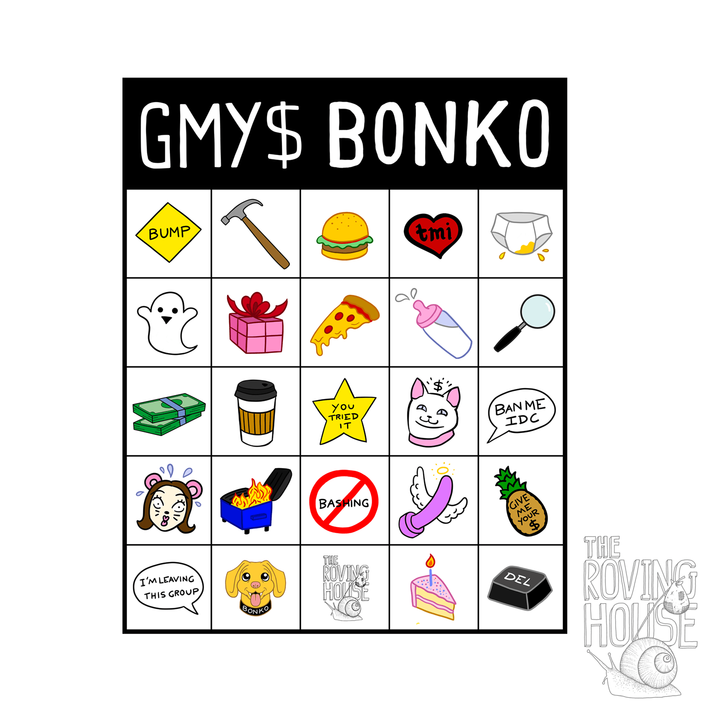 GMY$ Bonko Sticker Sheet