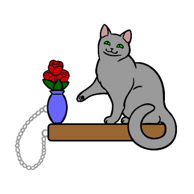 Cat and Roses - Limited Edition Enamel Pin