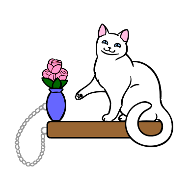 Cat and Roses - Limited Edition Enamel Pin