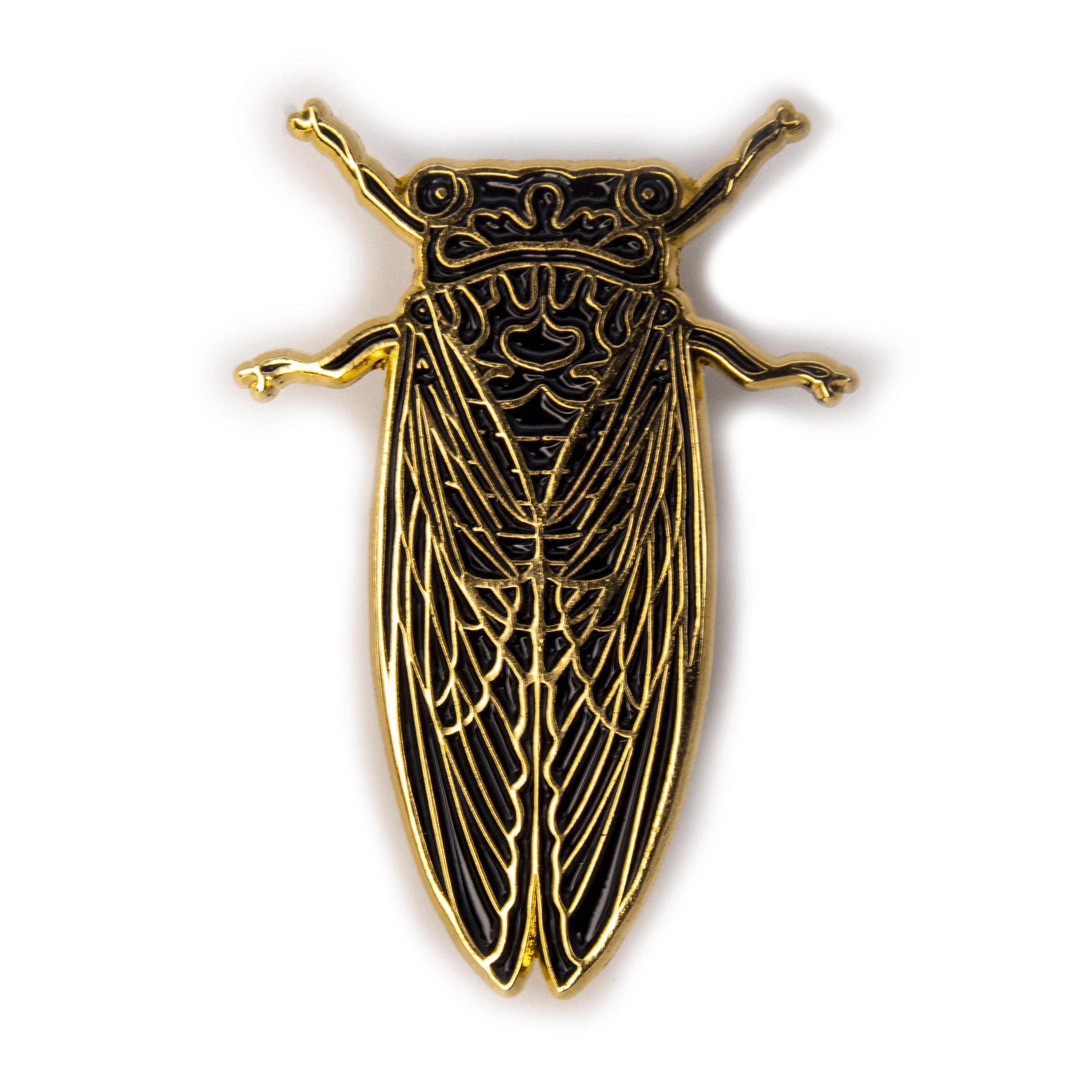 Blackout Dog Day Cicada | Gold Club Pin