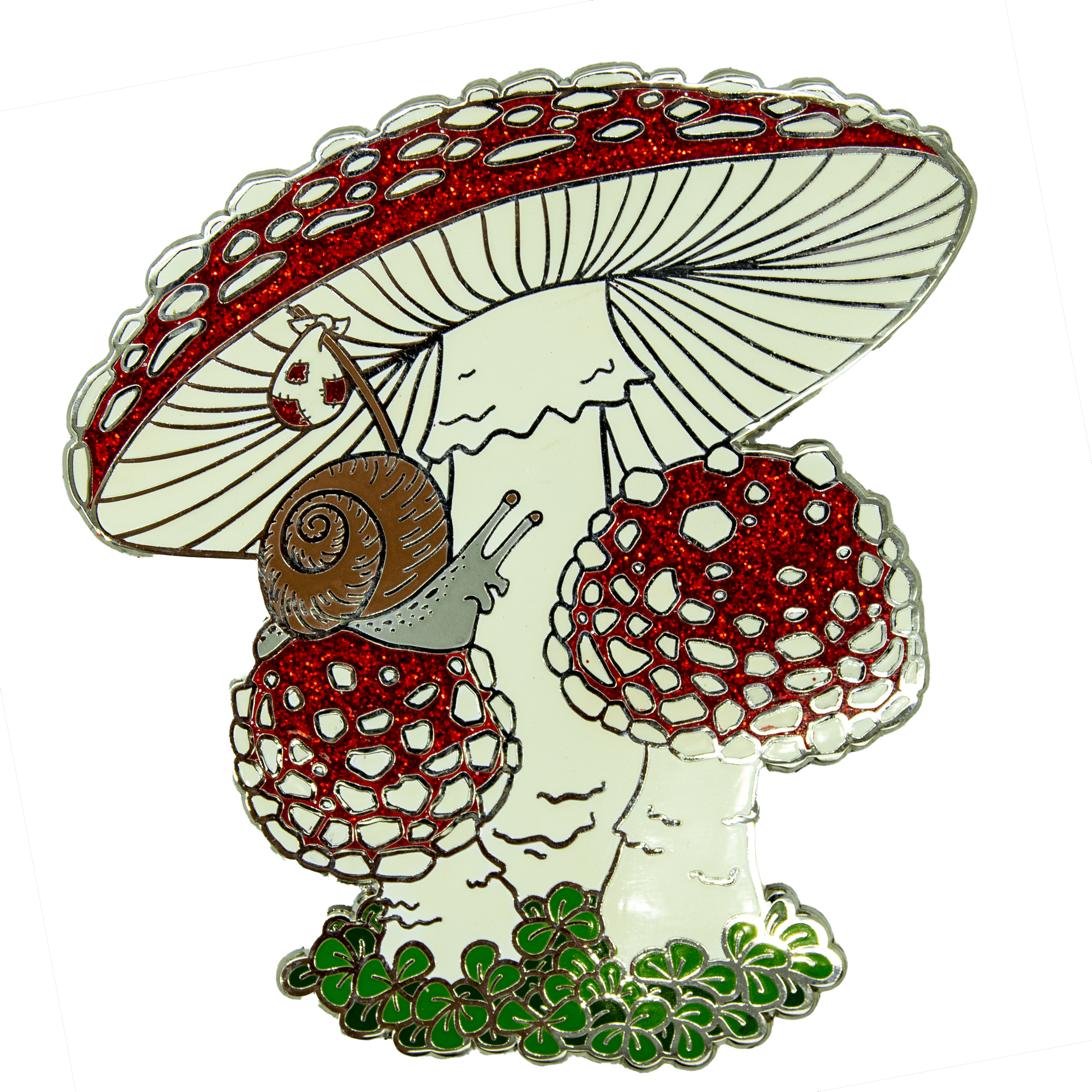 Gold 18-month Pin v1 - "Agaric Adventures"