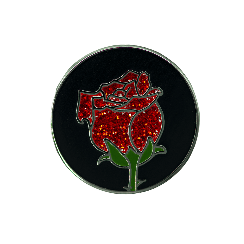 Red Rose Enamel Pin