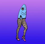 “Holly Mackerel” Reverse Mermaid Sticker