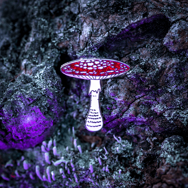 Fly Agaric Mushroom Pin - Glitter by The Roving House