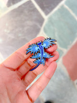 Blue Dragon Nudibranch Pin - Blue Glow by The Roving House