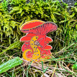 The Traveling Viellest Red Eft Newt Pin