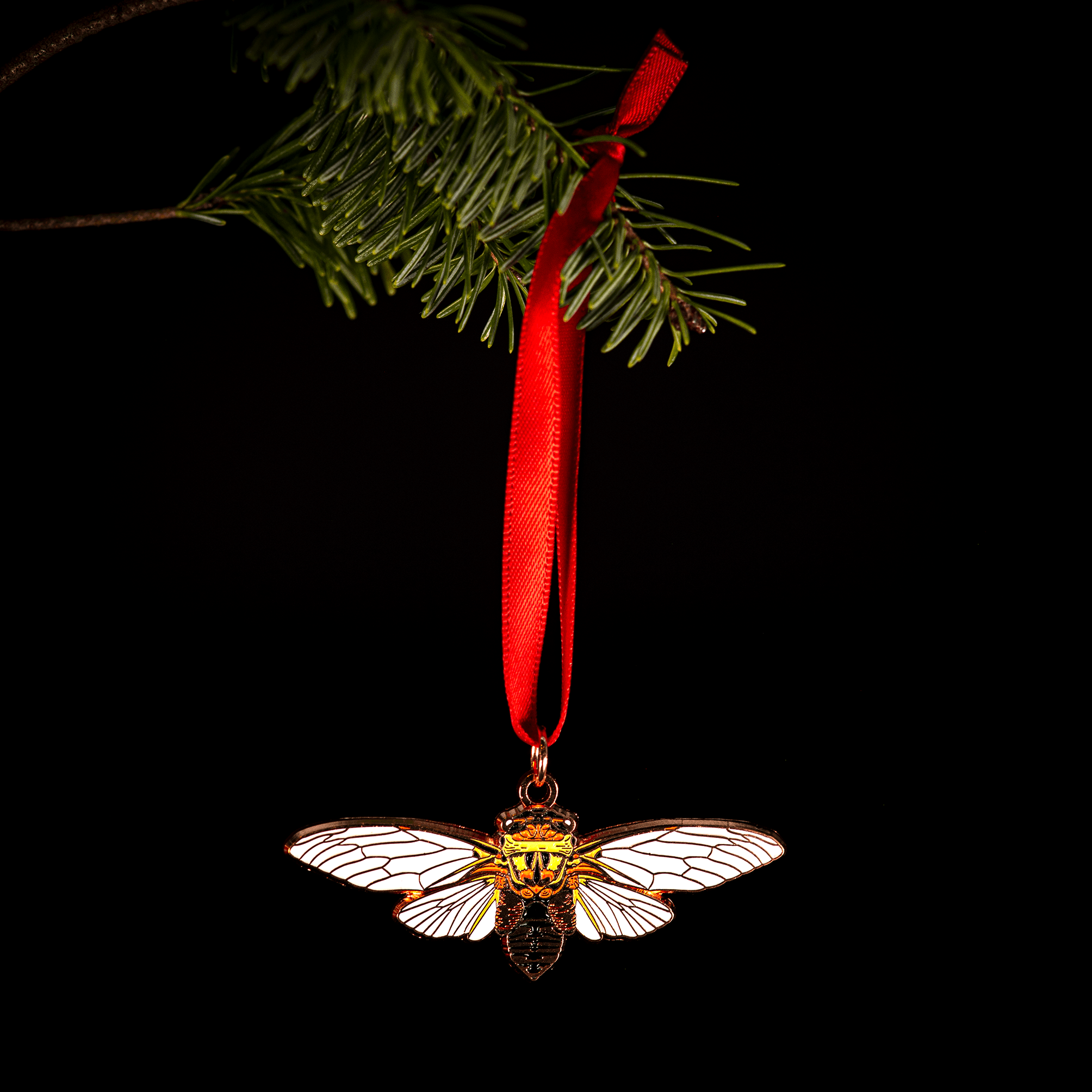 Double Drummer Cicada Ornament by The Roving House