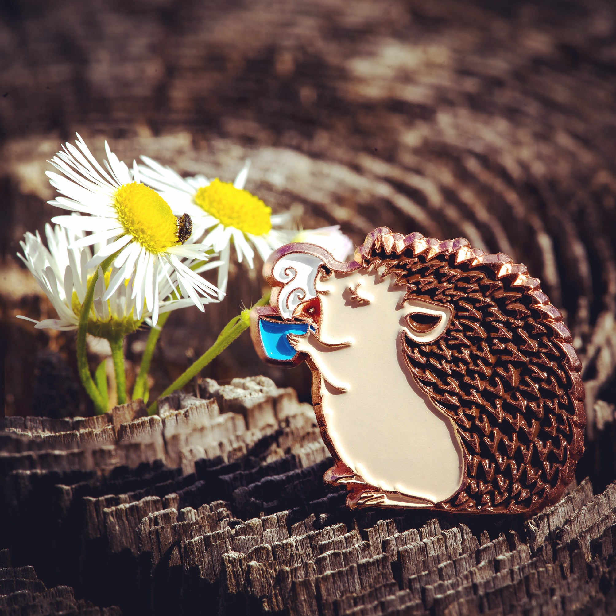 Pricklen the Hedgehog | Coffee Club Pin