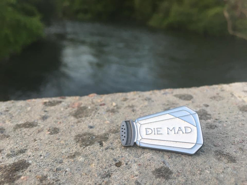 Die Mad Salt Shaker Pin